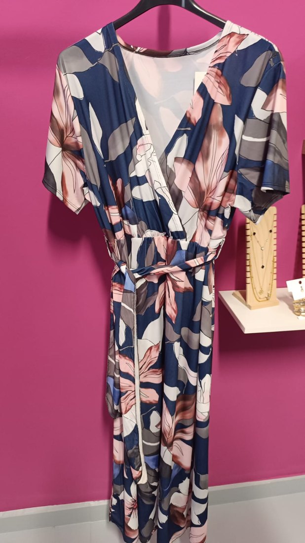 Vestido cruzado floral